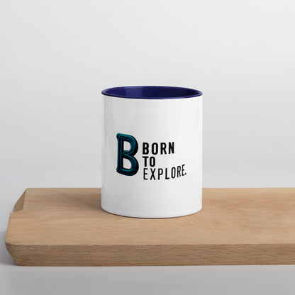 Born to explore Mug with Color Inside