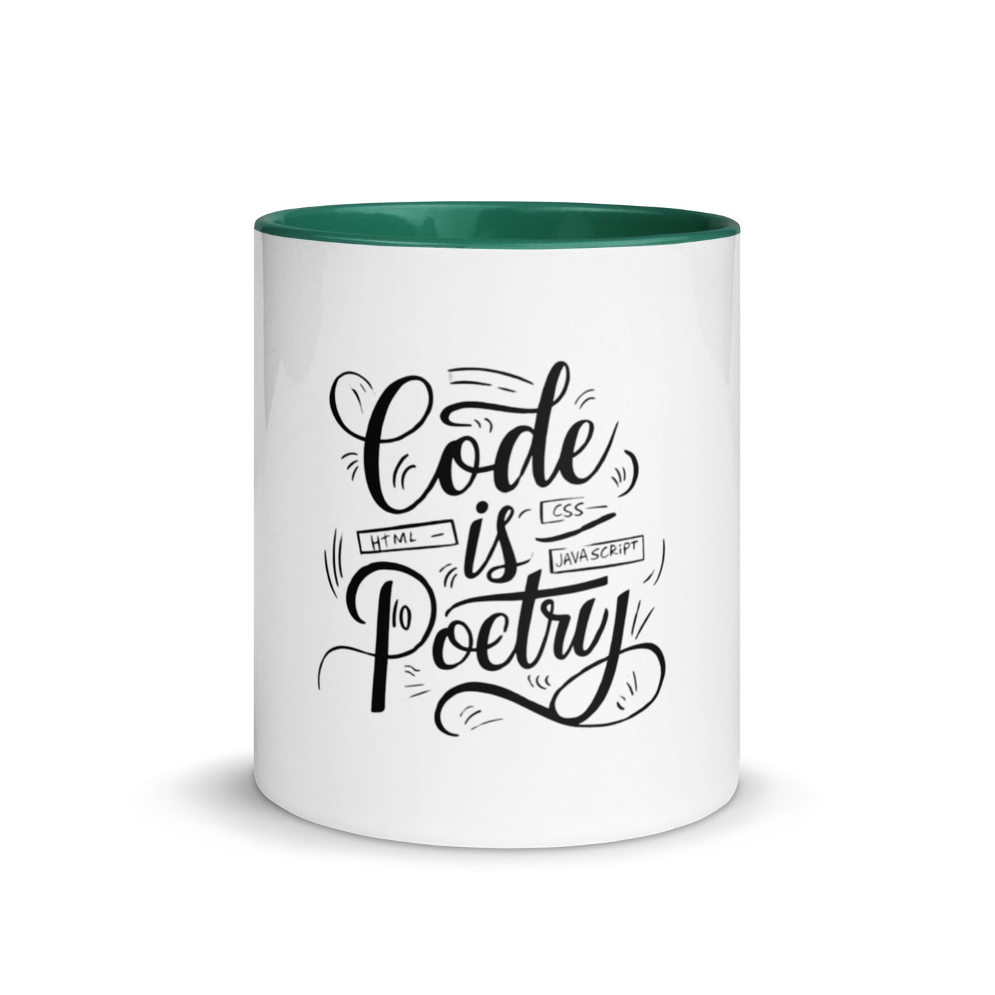 Code is poetry Mug with Color Inside