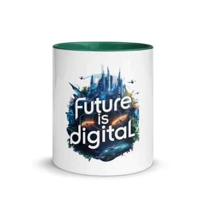 Future is Digital Mug with Color Inside