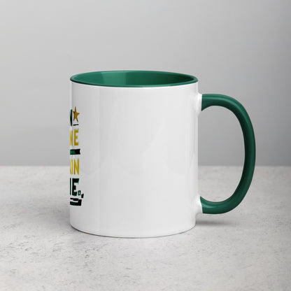 Train insane or remain same Mug with Color Inside