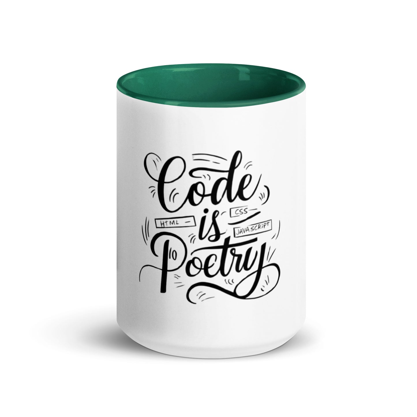 Code is poetry Mug with Color Inside