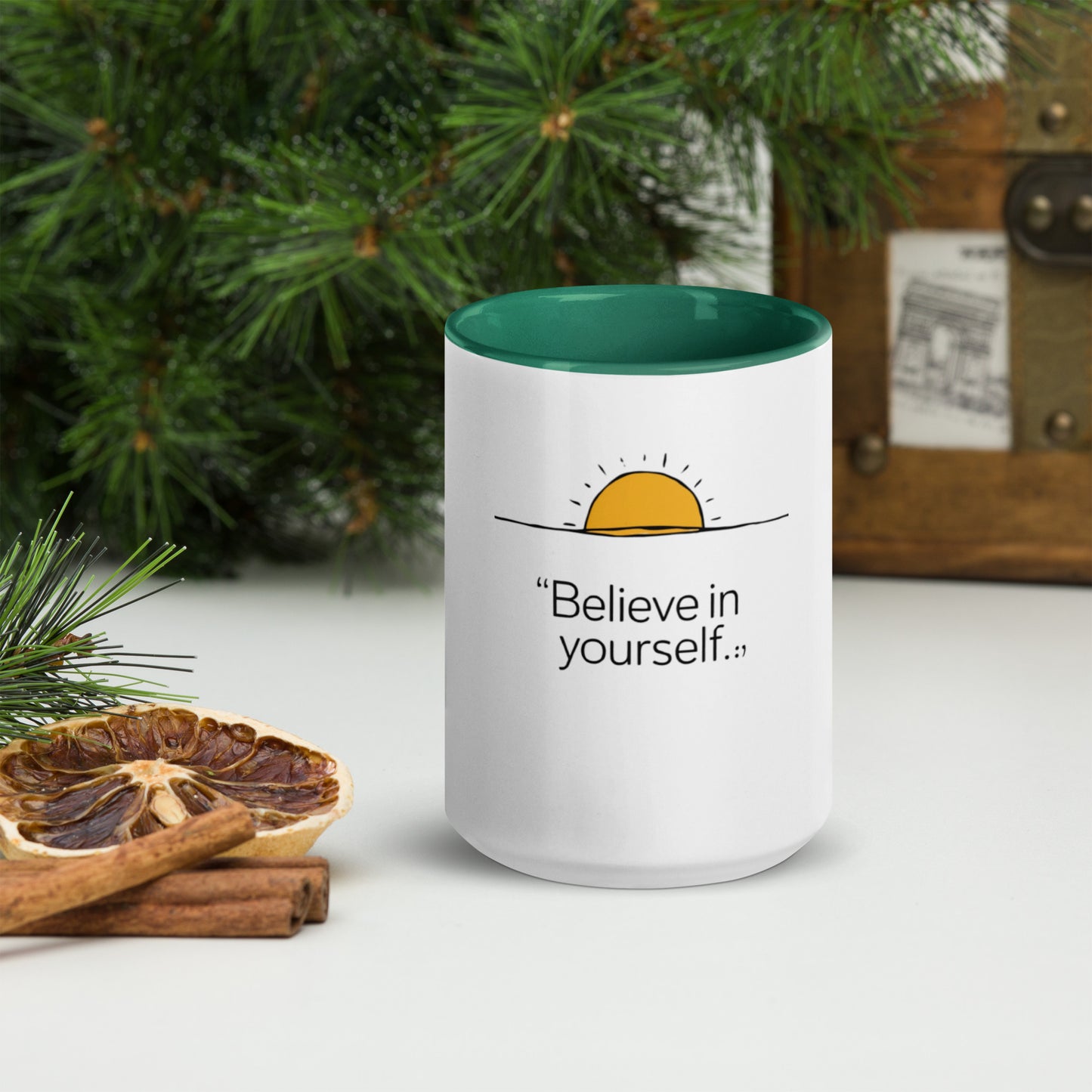 Believe in yourself Mug with Color Inside