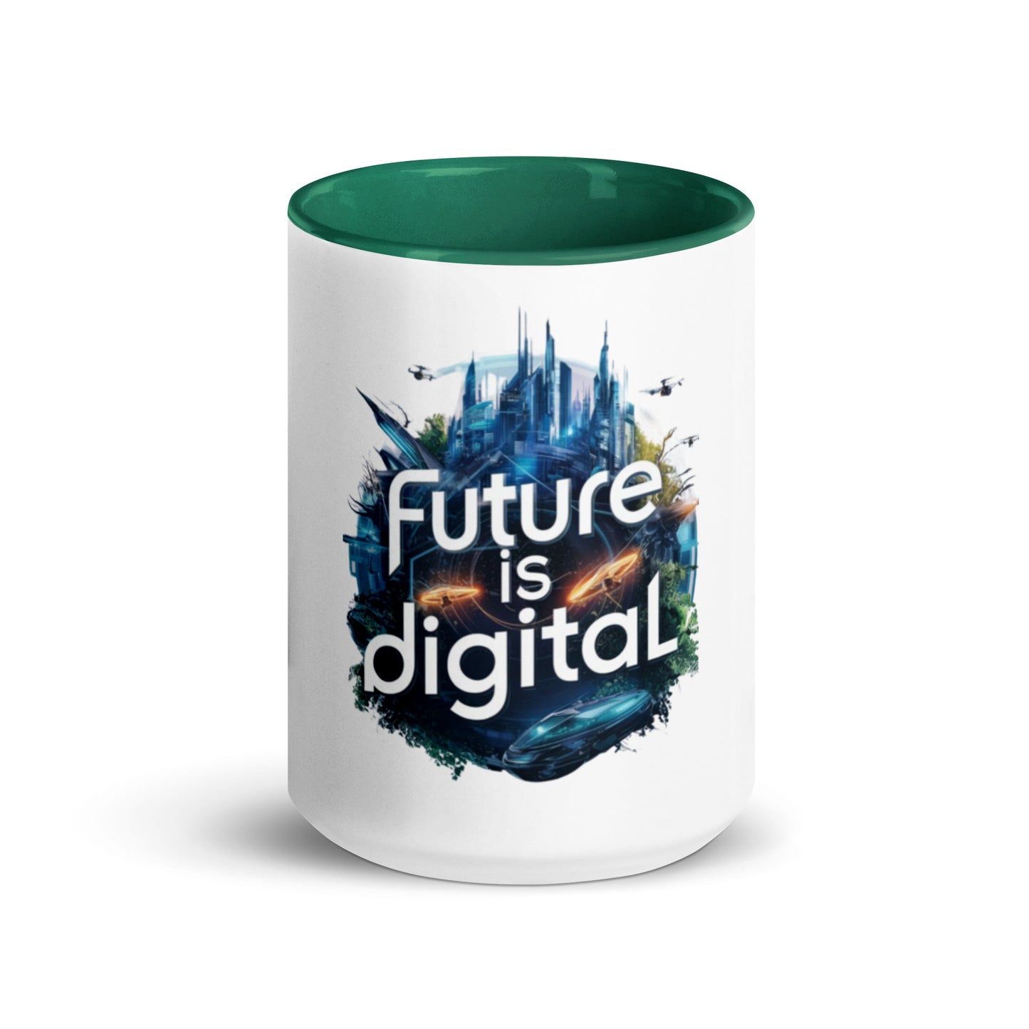 Future is Digital Mug with Color Inside