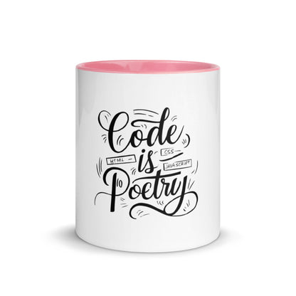 Code is poetry Mug with Color Inside