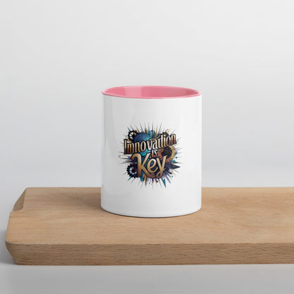 Innovation is key Mug with Color Inside