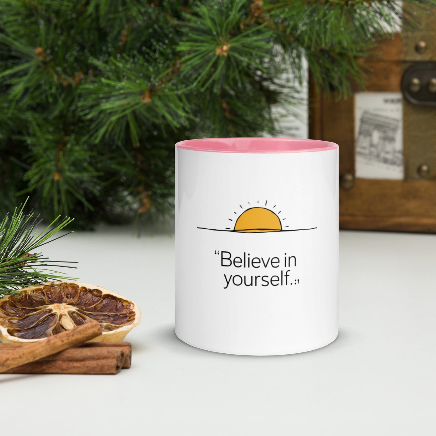 Believe in yourself Mug with Color Inside