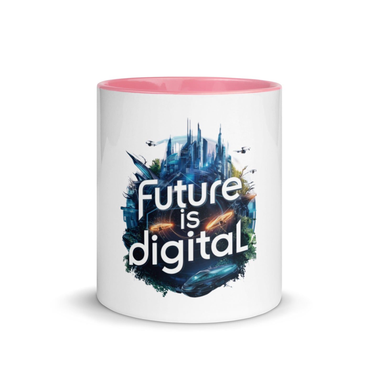 Future is Digital Mug with Color Inside