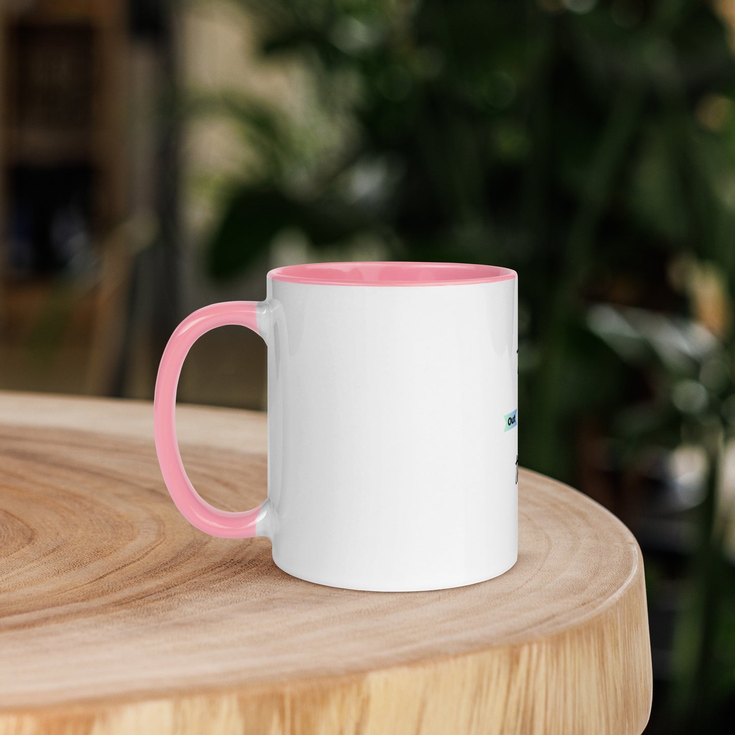 Think outside the box Mug with Color Inside