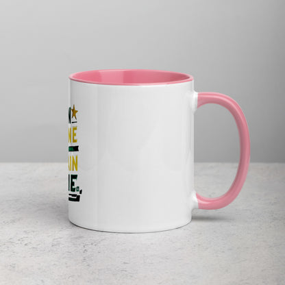 Train insane or remain same Mug with Color Inside